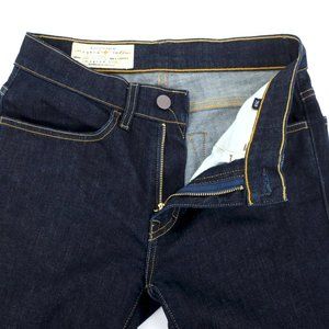 Imogene + Willie Womens Slim Fit Stretch Indigo Dark Wash Denim Jeans Size 25R